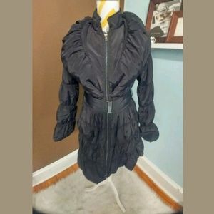 Stylish Black Dressy Winter Jacket Size Xs/S